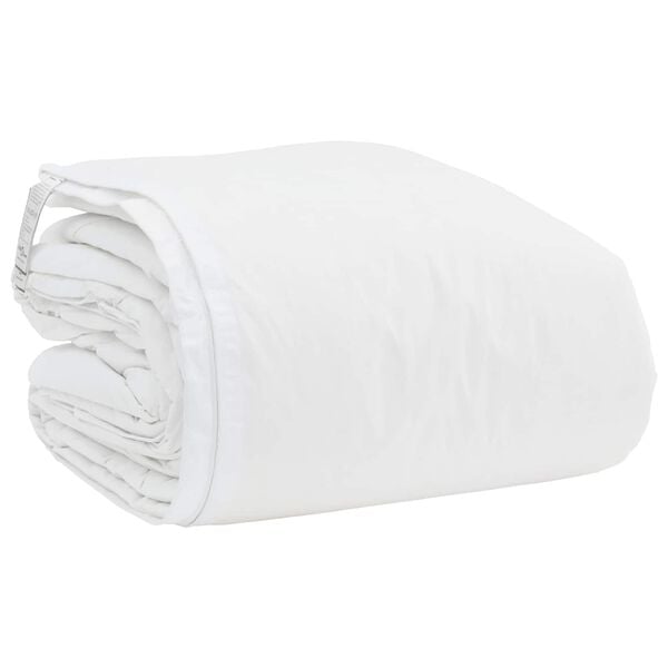 vidaXL Conjunto de Edredom com travesseiro 3 pcs Branco Pena de ganso