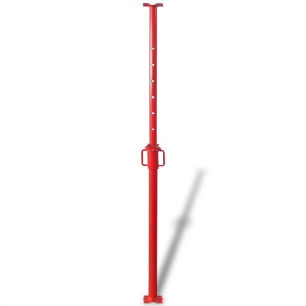 vidaXL Suporte telesc&oacute;pico, 180 cm, vermelho