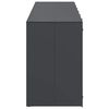 vidaXL Armazenamento para Lixeiras M&oacute;veis para 3 Ca&ccedil;ambas Antracite
