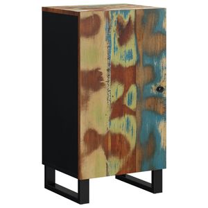 vidaXL Aparador com porta 40x31x75 cm madeira recuperada maci&ccedil;a