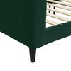 vidaXL Sof&aacute;-cama 90x200 cm veludo verde-escuro
