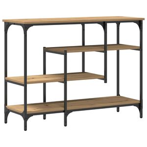 vidaXL Mesa de Console carvalho artisiano 100 x 35 x 75 cm