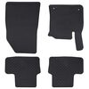vidaXL Tapete de carro 4 pcs Preto Adequado para CAPTUR 2020- Borracha