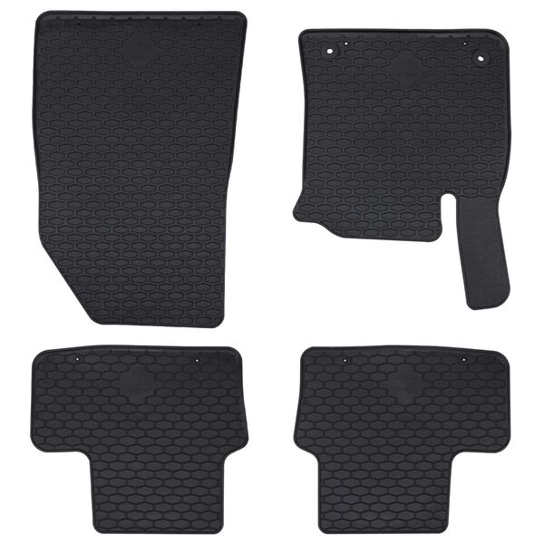 vidaXL Tapete de carro 4 pcs Preto Adequado para CAPTUR 2020- Borracha