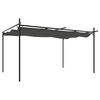 vidaXL P&eacute;rgola com toldo retr&aacute;til 395x292x230 cm cor antracite
