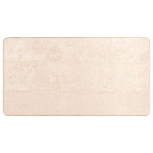 vidaXL Passadeira MARSA Creme 100 x 200 cm Poli&eacute;ster e PVC