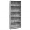vidaXL Estante 80x24x176 cm derivados de madeira cinzento sonoma