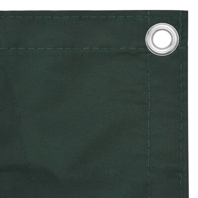 vidaXL Tela de varanda 120x600 cm tecido Oxford verde-escuro