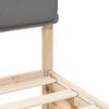 vidaXL Estrutura de Cama com Cabeceira Estofada Cinzento-claro