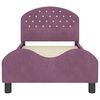 vidaXL Estrutura de Cama Infantil com Cabeceira Roxo 80 x 160 cm