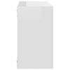 vidaXL Prateleiras parede forma de cubo 4pcs 26x15x26 cm branco brilh.