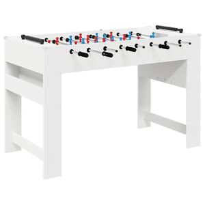 vidaXL Mesa de Pebolim Branco 125 x 60,5 x 80 cm Derivados de Madeira
