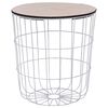 vidaXL Mesa de centro &Oslash; 39,5 cm branco