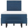 vidaXL Cama Box com colch&atilde;o com cabeceira Azul 120 x 200 cm tecido
