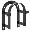 vidaXL Suporte para brida de parede ferro preto