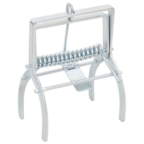 vidaXL Armadilhas para toupeiras 4 pcs a&ccedil;o galvanizado prateado