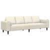 vidaXL Sof&aacute; de Sala de Estar Creme 250 x 77 x 76 cm