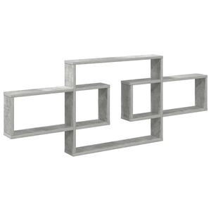 vidaXL Prateleira de Parede Cinzento Cimento 130 x 10 x 50 cm
