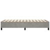 vidaXL Estrutura de cama com molas 80x200 cm veludo cinzento-claro