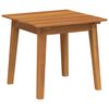 vidaXL Mesa Lateral Castanho 45 x 45 x 40 cm Madeira S&oacute;lida de Ac&aacute;cia
