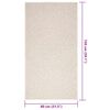 vidaXL Tapete ZIZUR creme 80x150cm aspeto de juta interior e exterior