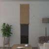 vidaXL Cortina Veneziana Marrom Claro com Padr&atilde;o 213 x 60 cm PVC