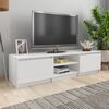 vidaXL M&oacute;vel para TV 140x40x35,5cm derivados madeira branco brilhante