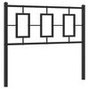 vidaXL Cabeceira de substitui&ccedil;&atilde;o 100 cm metal preto