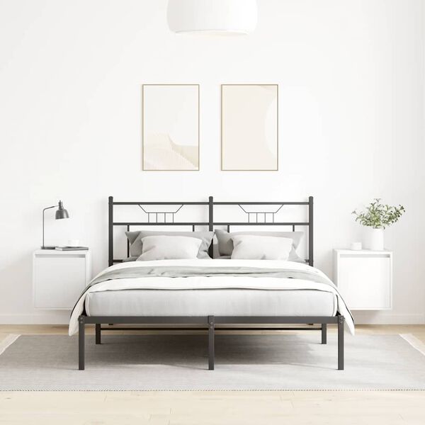 vidaXL Mesas de cabeceira de parede 2 pcs 38x34x40cm branco