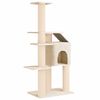 vidaXL &Aacute;rvore para gatos com postes de sisal Creme 183 cm