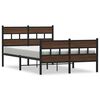 vidaXL Cama sem colch&atilde;o com cabeceira e p&eacute;s 120x190 cm