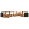 vidaXL Conjunto de Sof&aacute;s para Exterior 8 pcs Natural