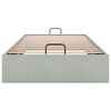 vidaXL Ottoman Bed Frame Sem Colchão Cinzento Claro 90x200 cm Veludo