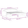 vidaXL Sof&aacute;-cama c/ gavet&atilde;o e colch&otilde;es 80x200 cm tecido cor creme