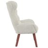 vidaXL poltrona Creme 69 x 74 x 93 cm Veludo