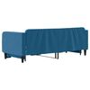 vidaXL Sofá-cama com gavetão 80x200 cm veludo azul