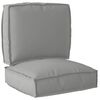 vidaXL Conjunto de Almofadas para Palete 2 pcs Cinzeto 50 x 50 x 12 cm