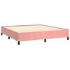 vidaXL Estrutura de cama 180x200 cm veludo rosa