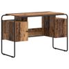 vidaXL Mesa com Armazenamento Madeira de carvalho 120 x 50,5 x 75,5 cm