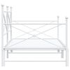 vidaXL Cama de dia com gavet&atilde;o sem colch&atilde;o 100x190 cm a&ccedil;o branco