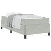 vidaXL Estrutura da Cama Cinzento-claro 90 x 190 cm tecido