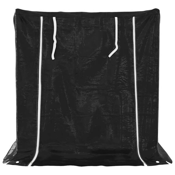 vidaXL Rack de lenha tampa de chuva 100,5x80,5x110,5cm a&ccedil;o galvanizado