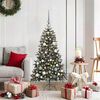 vidaXL &Aacute;rvore de Natal Artificial Verde 120 cm PVC, Pl&aacute;stico e A&ccedil;o