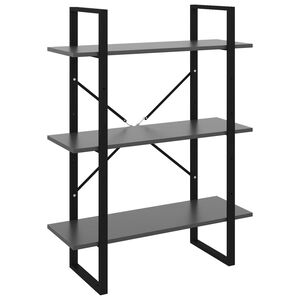 vidaXL Estante 80x30x105 cm derivados de madeira cinza