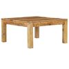vidaXL Mesa de centro em madeira de mangueira maci&ccedil;a 80x80x40cm