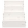 vidaXL Escada p/ animais de estima&ccedil;&atilde;o 40x49x47 cm pinho maci&ccedil;o branco