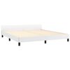 vidaXL Estrutura de cama c/ cabeceira sem colch&atilde;o 160x200 cm branco