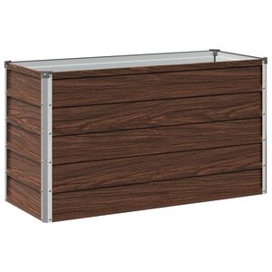 vidaXL Cama de Jardim Elevada Preto 100 x 40 x 55 cm
