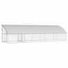 vidaXL Canil de Cachorro 4 pcs Prateado 8 x 2 x 2 m A&ccedil;o galvanizado
