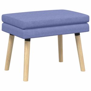 vidaXL Banco de Camadas Duplas Azul Jeans 60 x 40 x 46 cm Tecido